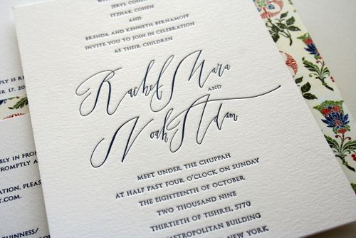  500wi Rae Noahs Classic Wedding Invitations with Modern Calligraphy