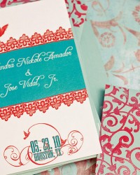 Vintage-Spanish-Garden-Party-Save-the-Dates-Turquoise-Red