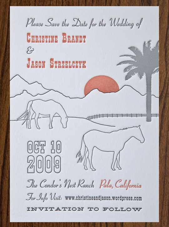 california letterpress wedding save the date 500x671 Christine Jasons 