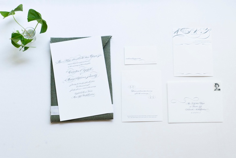 wedding invitations burlap envelope 500x334 Burlap Twine Invitations