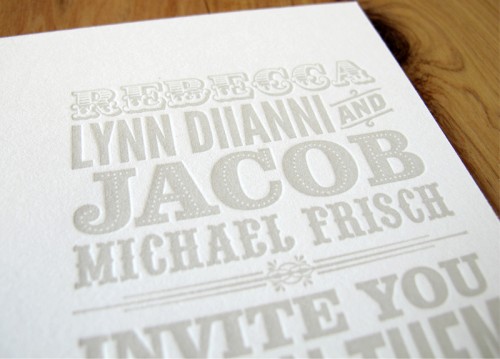 Orange-Purple-Letterpress-Wedding-Invitations-Text Orange Purple Letterpress Wedding Invitations Text 500x359 Circus Poster Inspired Wedding Invitations