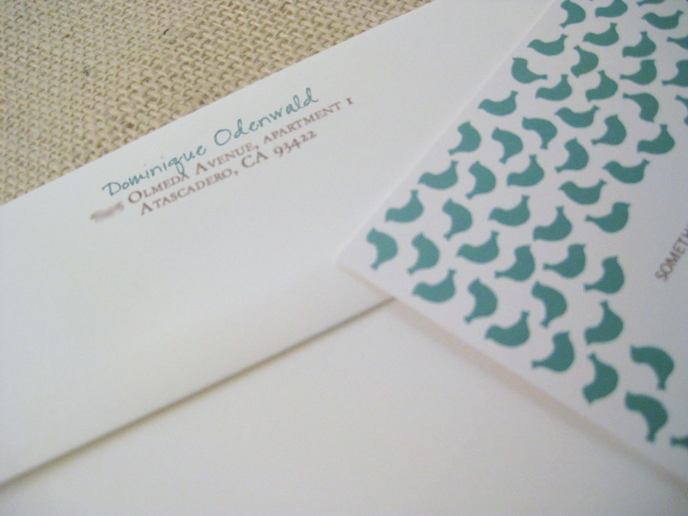 blue bird lingerie bridal shower invitation detail 500x375 Sweet Blue Birds