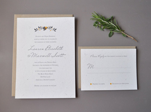 printed modern wedding invitation The Printing Process Digital Printing