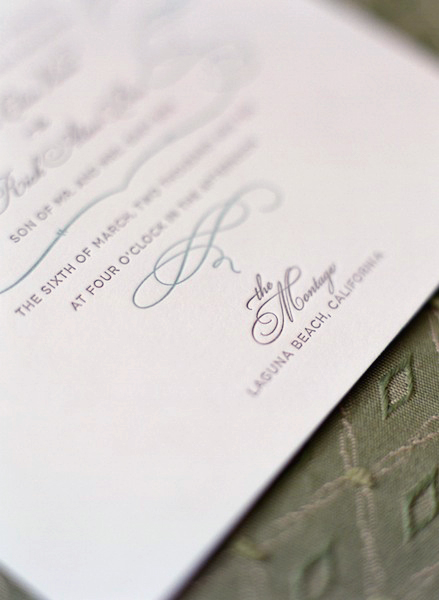 wedding invitation detail