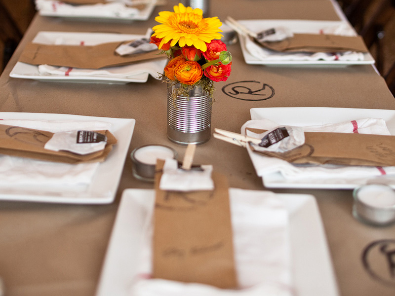 the beautiful ceremony programs texas ranch wedding table setting2