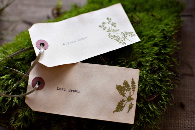 Alyson Levi 39s Vintage Botanical Wedding Invitations