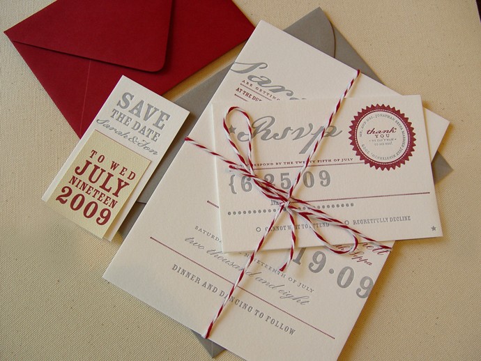 ties it all together wedding invites