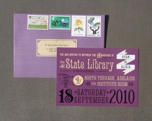 Green-Purple-Library-Wedding-Invitation-Suite-RSVP