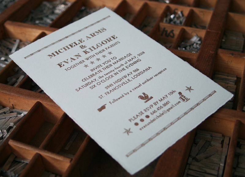 blackbird letterpress custom wedding invitations country 500x361 Wedding 