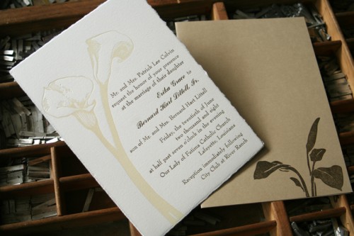 blackbird letterpress custom wedding invitations lily 500x333 Wedding 
