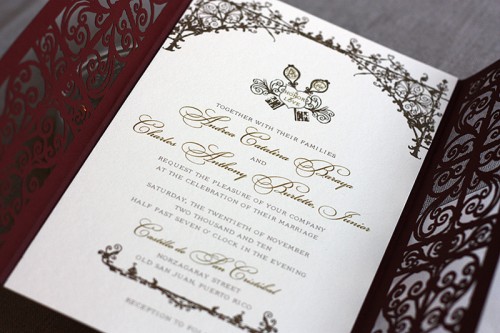 Spanish-Style-Laser-Cut-Wedding-Invitation Spanish-Style-Laser-Cut-Iron-Gate-Wedding-Invitation