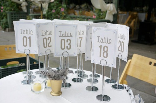 Art-Deco-Wedding-Invitations-Table-Numbers Art Deco Wedding Invitations Table Numbers 500x331 Art Deco Garden Party Wedding Invitations