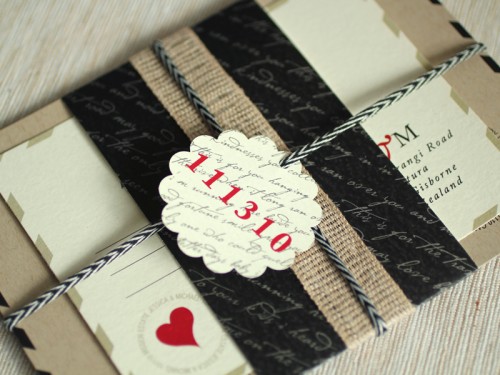 Love Letter Inspired Wedding Invitations As Free As A Bird