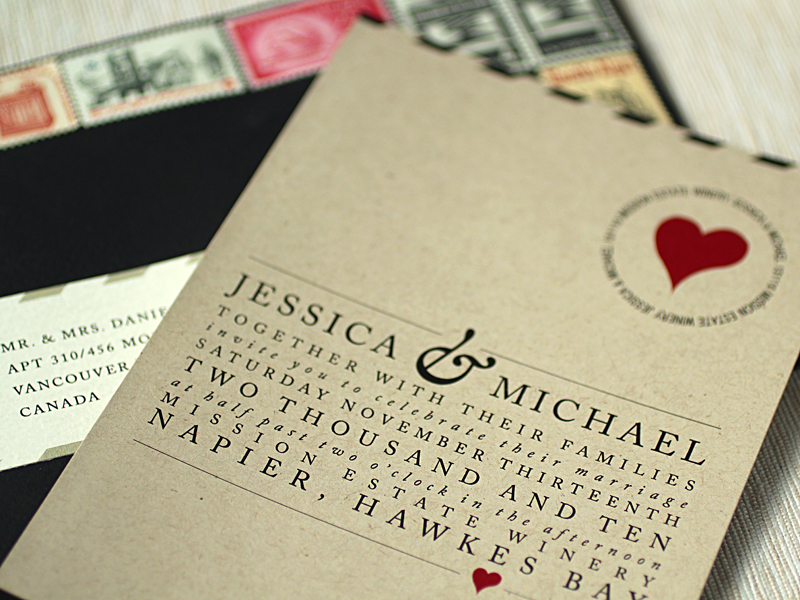 Love Letter-Inspired Wedding Invitations