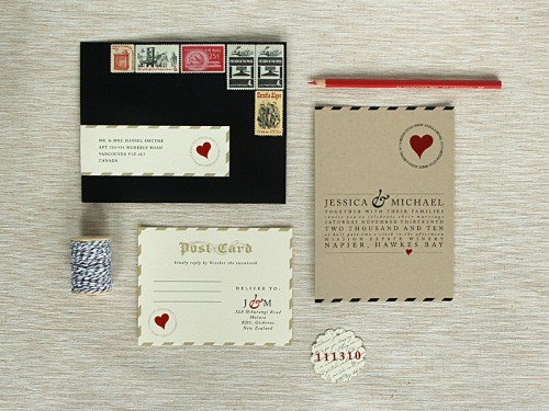 Romantic Love Letter Inspired Wedding Invitations Oh So Beautiful Paper