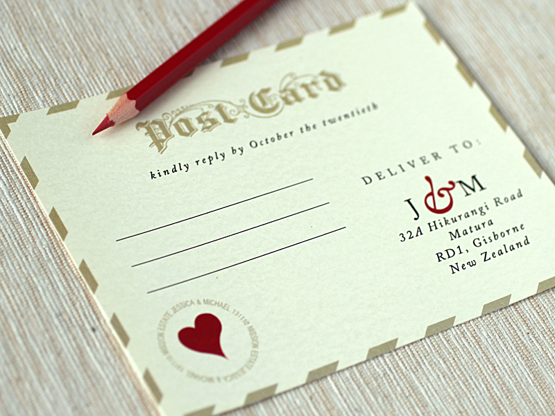 Love LetterInspired Wedding Invitations