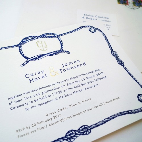 knot wedding invitation layout