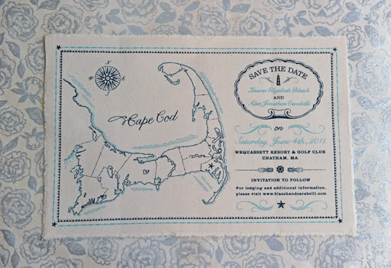 Love love love everything about these nautical save the dates from the 
