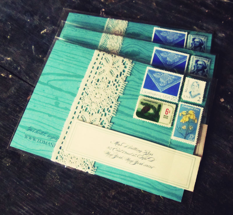 I think the vintage stamps are my favorite part the colors go so well with 