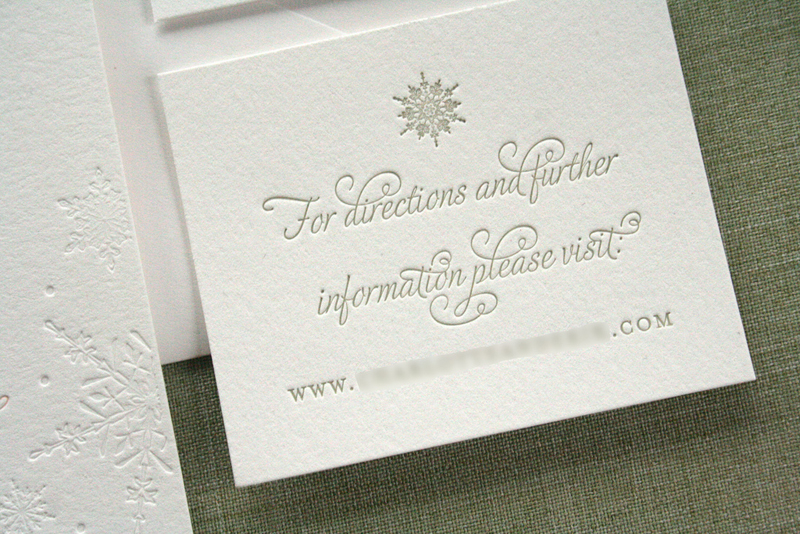 Pink Gray Winter Snowflake Letterpress Wedding Invitations Oh So Beautiful