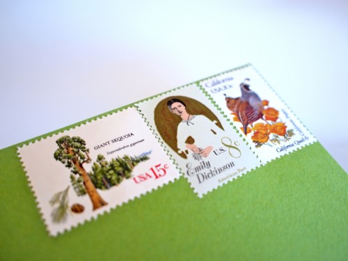 Modern Aviation Wedding Save the Date Vintage Aviation Save the Date Postcard Vintage Stamps 500x375 Brian + Stephanies Modern Aviation Save the Dates