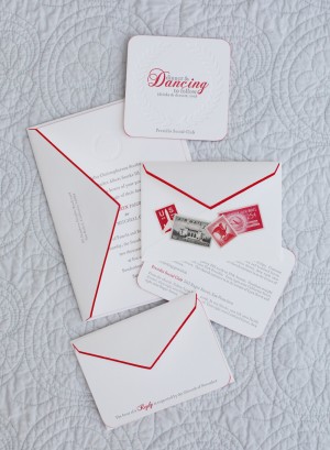 Kathryn partnered with Jill from PS Paper to create wedding invitations that