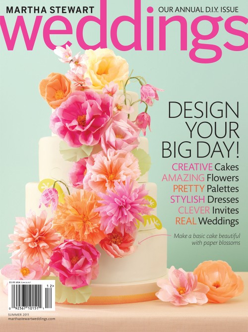 Martha Stewart Weddings Summer 2011 Cover 500x670