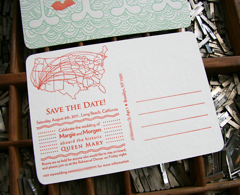 From Kathryn This save the date card is for a destination wedding 