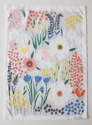 Floral Tea Towel Lisa Rupp 300x404