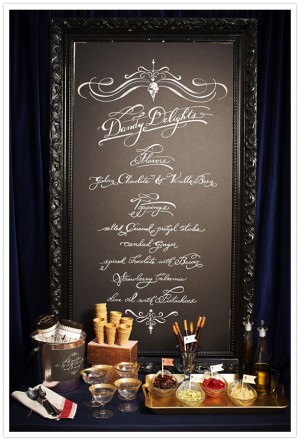 Redneck Wedding Cake Toppers on Wedding Chalkboard Menu Idea 300x441 Wedding Details Creative Menu
