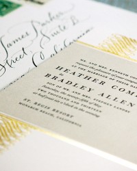 Classic and Modern Letterpress Wedding Invitations by Dauphine Press