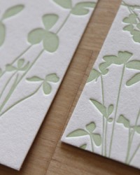 Custom Floral Letterpress Wedding Invitations by Moontree Letterpress
