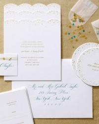 Custom Classic Letterpress Wedding Invitations by Sugar Paper