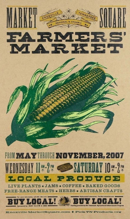 yeehaw farmers market poster 550x925