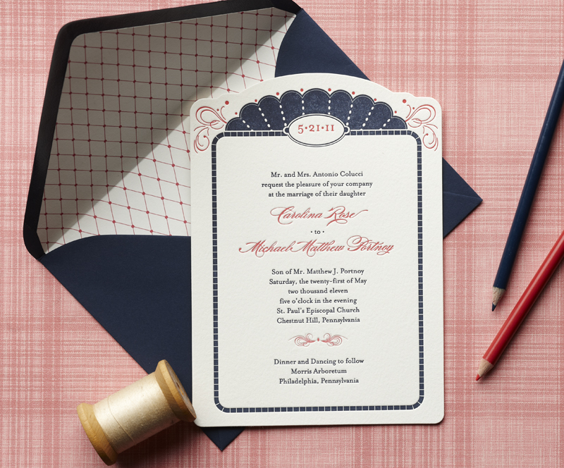 Claremont Collection Wedding Invitations from Curious Co