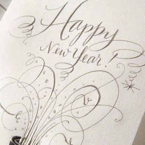 Crane Co Stationery Engraved Holiday Card New Year 300x300