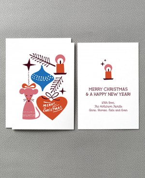 Hello Lucky Illustrated Holiday Card 300x367