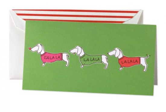 Kate Spade Doggie Holiday Card 550x369