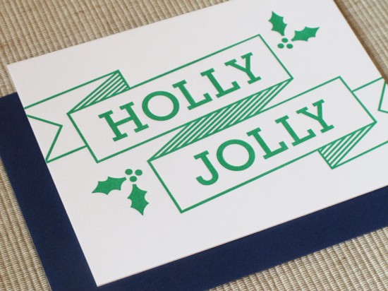 Maida Vale Holly Jolly Holiday Card 550x412