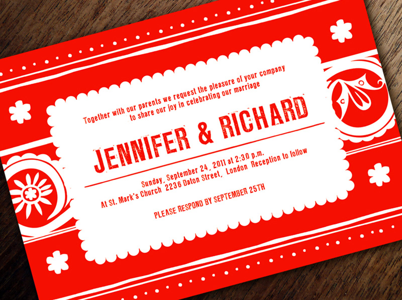 Printable Papel Picado Wedding Invitations by EM Papers 550x411 Printable