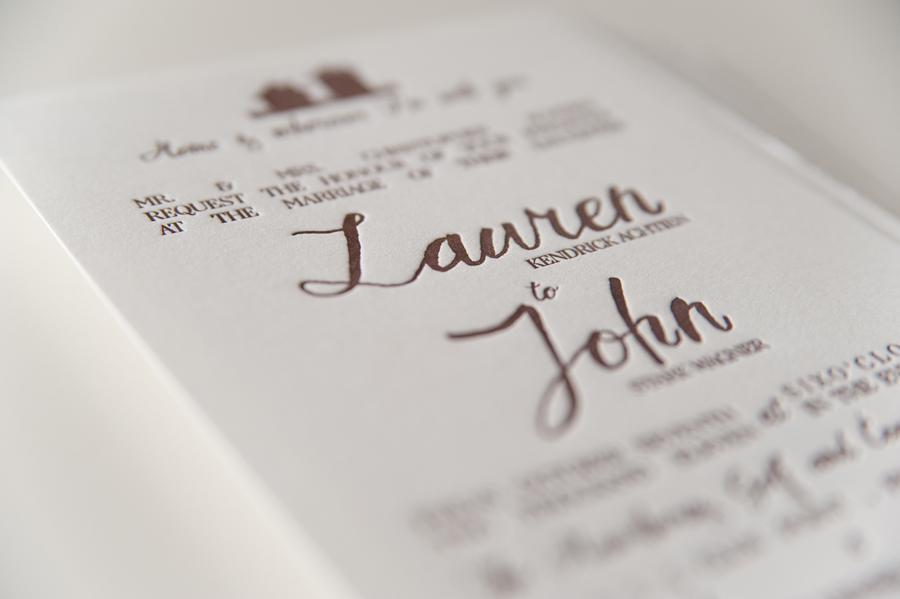 Rustic Letterpress Wedding Invitations Three Fifteen Design8 550x366 Lauren
