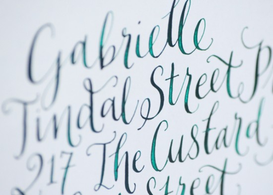 Kate Forrester Hand Lettering Calligraphy 550x392 Illustration + Hand Lettering from Kate Forrester