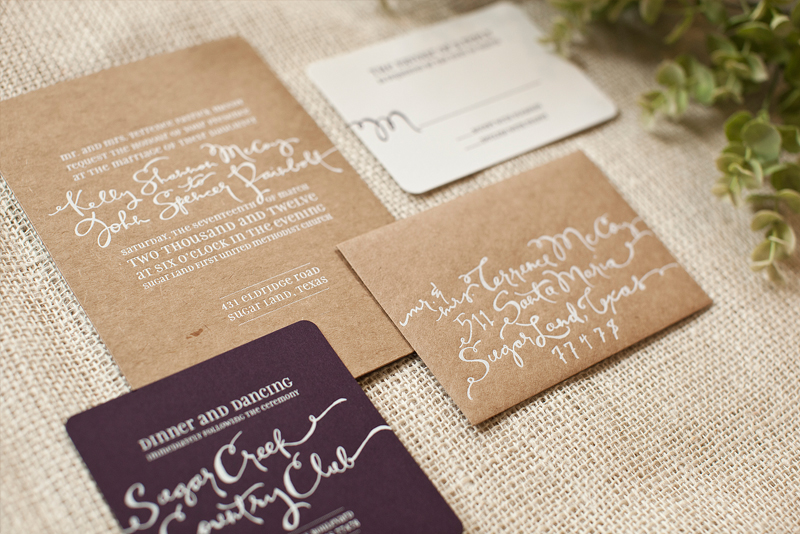 Whimsical Hand Lettering Wedding Invitations Save the Dates Atheneum 