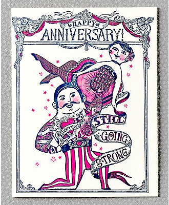 Letterpress Wedding Anniversary Greeting Cards Oh So Beautiful Paper