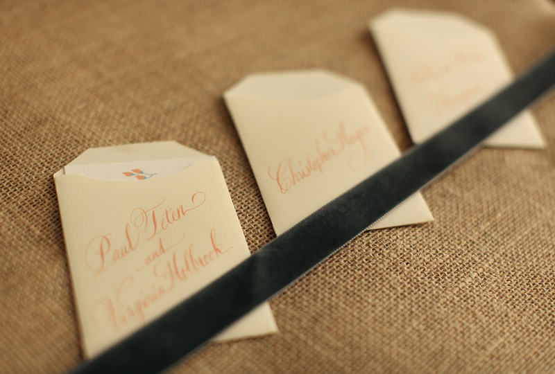 creative wedding table numbers with string