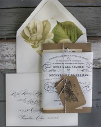 Handkerchief-Kraft-Paper-Wedding-Invitations-Lucky-Luxe-Couture-Correspondence5