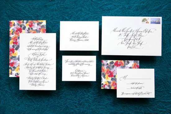 Ligature Collection Wedding Invitations by Paperfinger via Oh So Beautiful Paper (13)