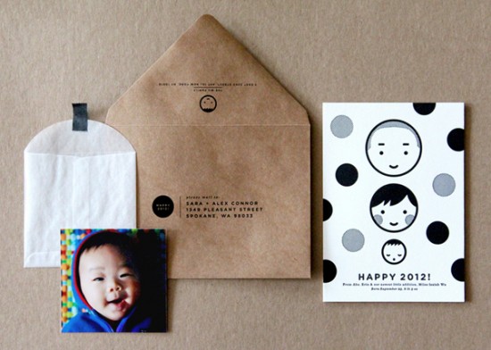 Baby Announcement by The Indigo Bunting via Oh So Beautiful Paper