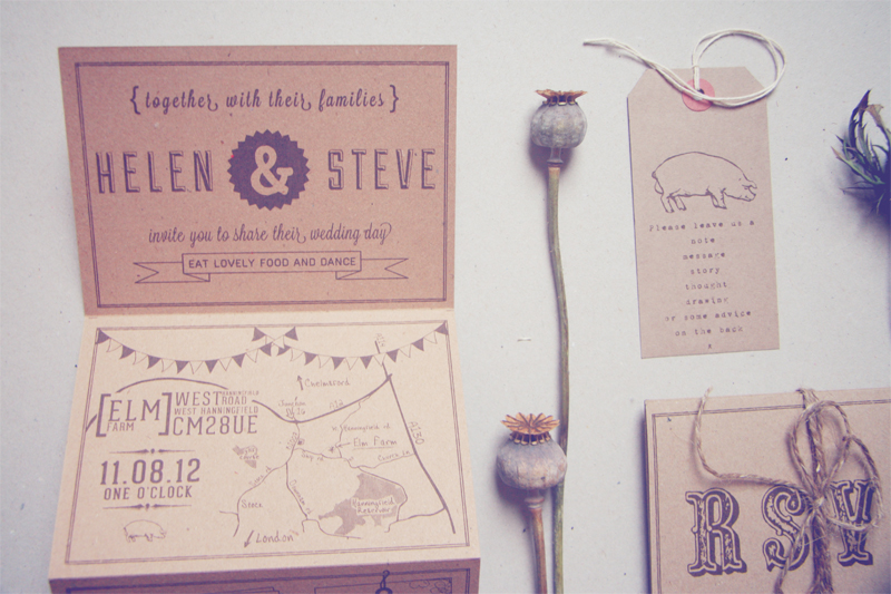 Country wedding invitation paper