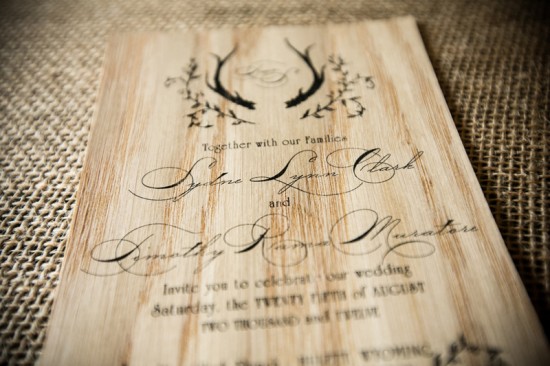 Rustic Wooden Wedding Invitations by Fourth Year Studio via Oh So Beautiful Paper (5)